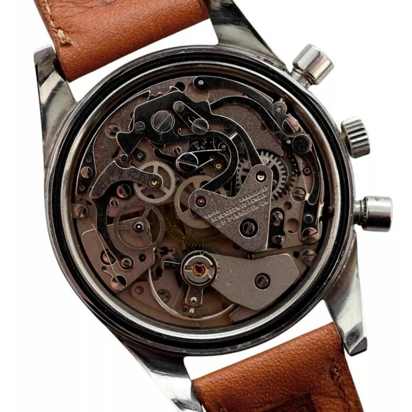 Vintage 1960's Paul Portinoux 39mm Mechanical 17J Chronograph Watch Valjoux 7736 - Picture 9 of 12